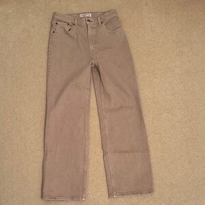 Abercrombie & Fitch Tan The ‘90s Relaxed Jean High Rise